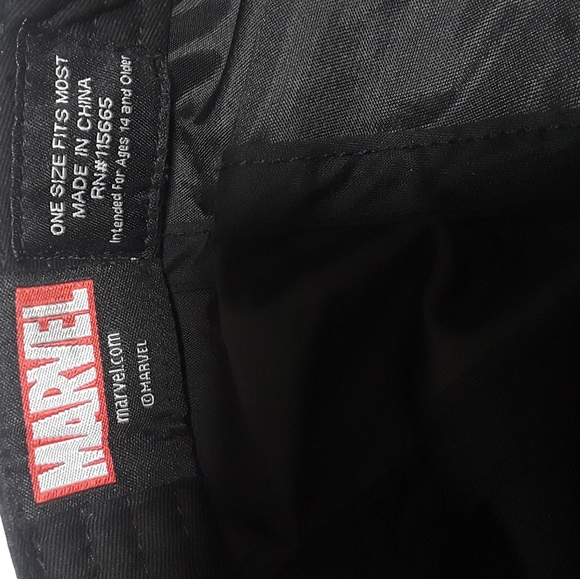 Deadpool Bioworld Marvel Cap Original Snapback Black & White Adjustable Hat - Picture 5 of 7